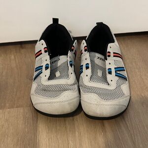 Xero Shoes Mens Prio Shoes with Blue and Red Accents Size 9